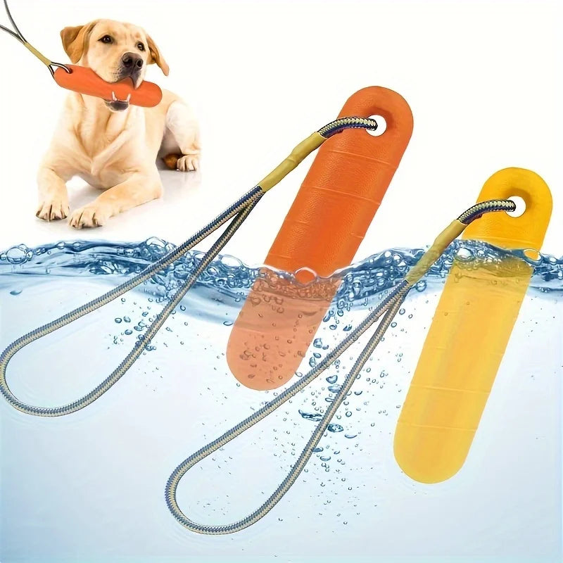 Floating Dog Chew Toy with Rope Durable Water-Resistant Interactive Training Toy for All Breeds Dogs Summer Outdoor Dog Toys