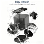 4L/6L OEM Dual Bowls Automatic Dog Feeder WIFI Control Pet Feeder with Stainless Steel Bowl Timed Memory Dog Dry Food Dispenser