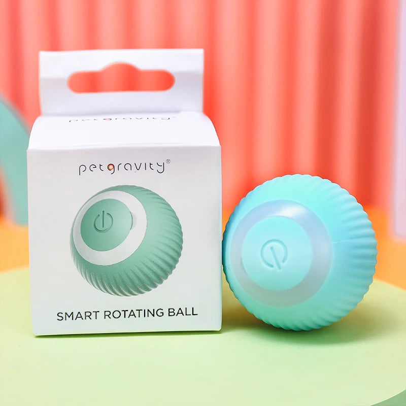 Smart Interactive Electronic Pet Cat Ball Eco-Friendly Automatic Rolling Indoor Play Kitten Training Toys
