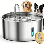 OEM 7L Large Capacity Stainless Steel Automatic Cat Water Fountain for Dogs with Filtration Ultra-quiet Pet Water Dispenser