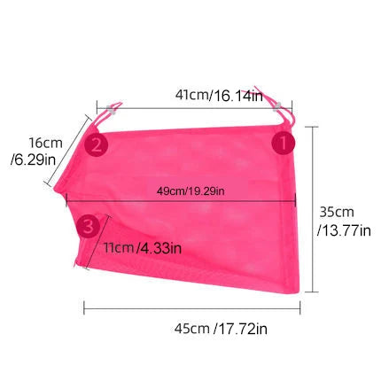 Adjustable Cat Grooming Bag Durable Bite & Scratch Resistant Mesh Stocked Bathing and Nail Trimming Tool