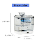 2026 OEM 2.2L Automatic Cat Water Fountain Battery Smart Pet Water Dispenser Cat Drinking Feeder Transparent Pet Water Fountain
