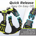 Dog Harness for Large Dogs No Pull Vest with Reflective Strip Control Handle Adjustable Comfortable for Easy Walking Pet Harness