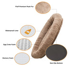 Luxury Large Dog Bed Sleep Deeper Human Dog Bed Soft Sponge Plush Foam Dog Products Detachable and Washable OEM Dropshipping