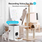 OEM 6L Automatic Pet Feeder With Camera Tuya App Control 2way Audio Cat Dog Dry Food Dispenser Wifi Smart Pet Feeder With Camera