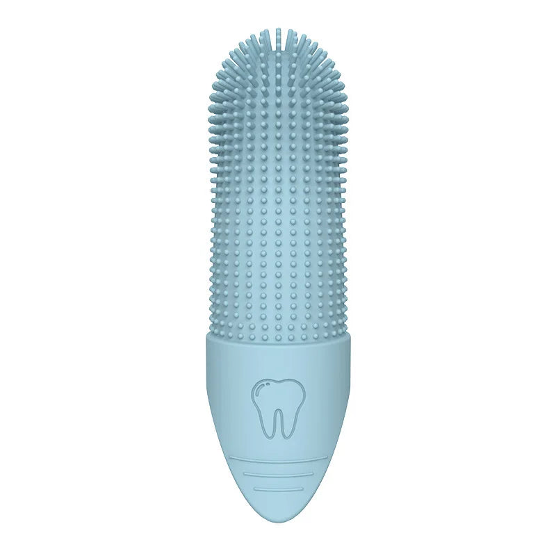 Dog Toothbrush 360 Degree Cleaning Finger Toothbrush for Dogs Food Grade Silicone Dog Finger Toothbrush for Cats Dental Care