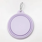 350ml Macaron Color Pet Portable Foldable Dog Bowl for Outdoor Travel Collapsible Dog Bowl Silicone Pet Drinking Water Bowls