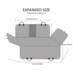 Heavy Duty Pet Car Seat Cover Car Travel Bed for Dogs Gray Car Seat Cushion for Dogs Dog Travel Hammock for Car Christmas Gift