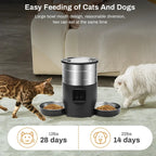 4.5L Smart APP Control Automatic Cat Feeder with Recording Stainless Steel Smart Pet Feeder Automatic for Cats Dogs