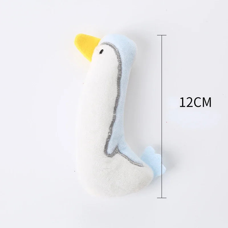 Cute Animal Catnip Toy for Pet Training Plush Puppy Bite-Resistant Chew Toy for Cat Cleaning Pet Supplies