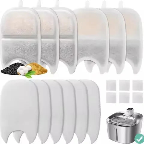 Wholesale Cat Water Fountain Replacement Filter Elements Activated for Cats Drinking Bowl Auto Feeder Filter Pet Manufacturer