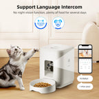 OEM 2L Portable Charge Automatic Cat Feeder with Camera Smart Dog Feeder Timed Cat Food Dispenser WIFI Control Pet Feeder