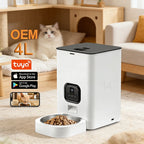 OEM 4L Automatic Cat Feeder With Camera TUYA APP Dog Dry Food Dispenser WIFI Smart Pet Feeder Manufacturer