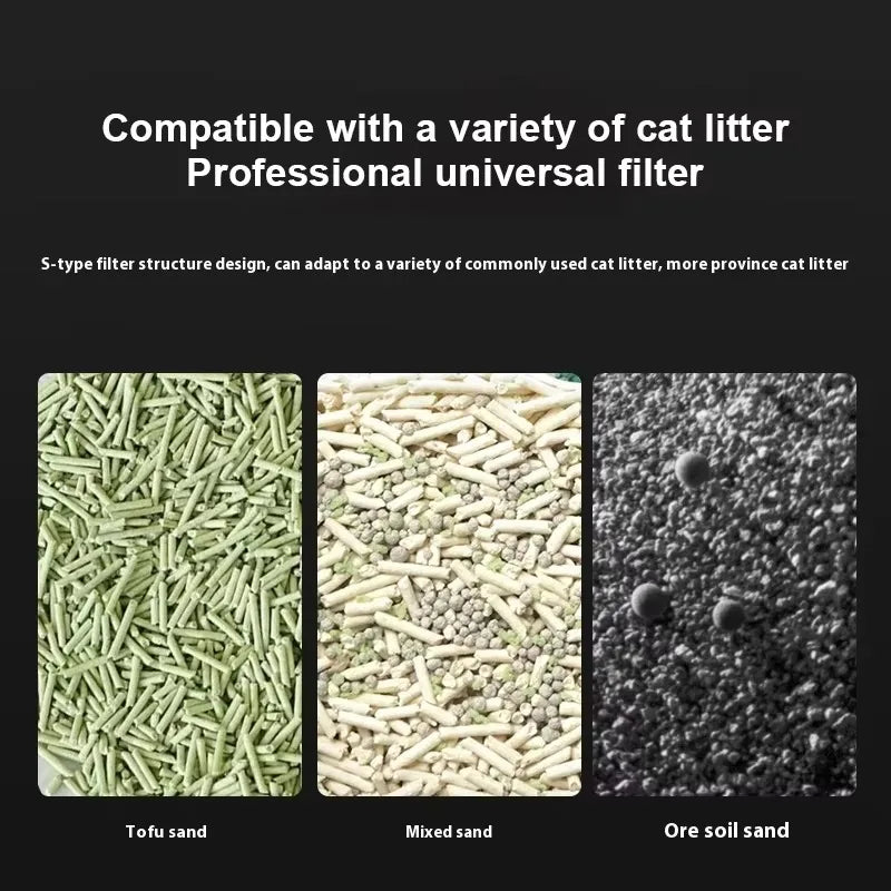 Self Cleaning Plastic Smart Litter Box for Multiple Cats 80L Automatic APP Control Odor Removal Safety