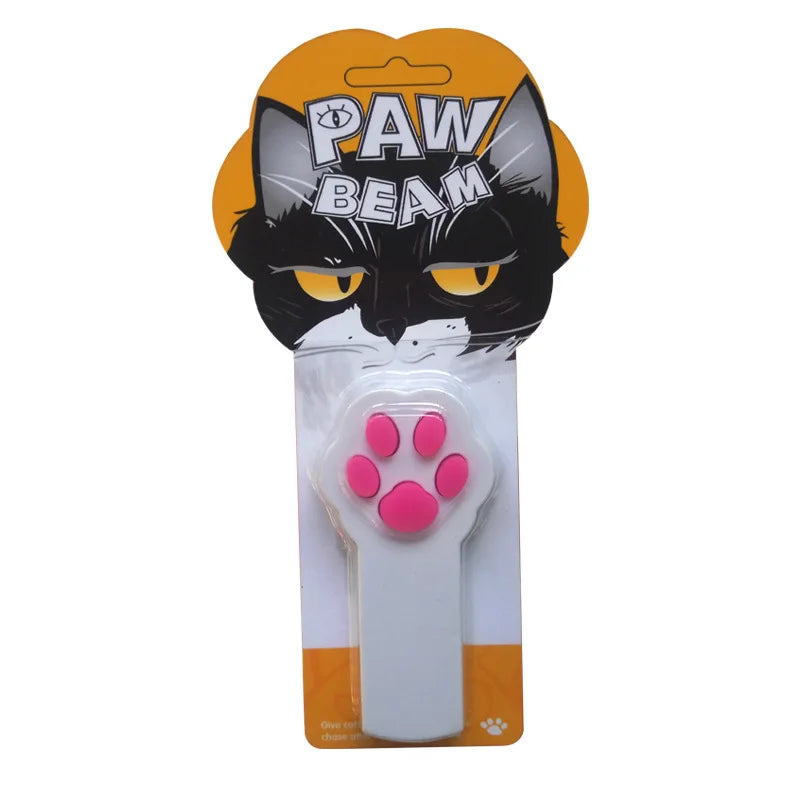 Paw Style Electronic Pet Cat Catch Toys Interactive Cat Toys LED Light Pointer Exercise Chaser Toy Cat Scratching Training Tool