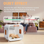 Automatic Pet Dryer Box for Cat Small Dogs Pet Shop Quiet Dog Hair Dryer 71L Capacity with Smart Temperature Control 360 Drying