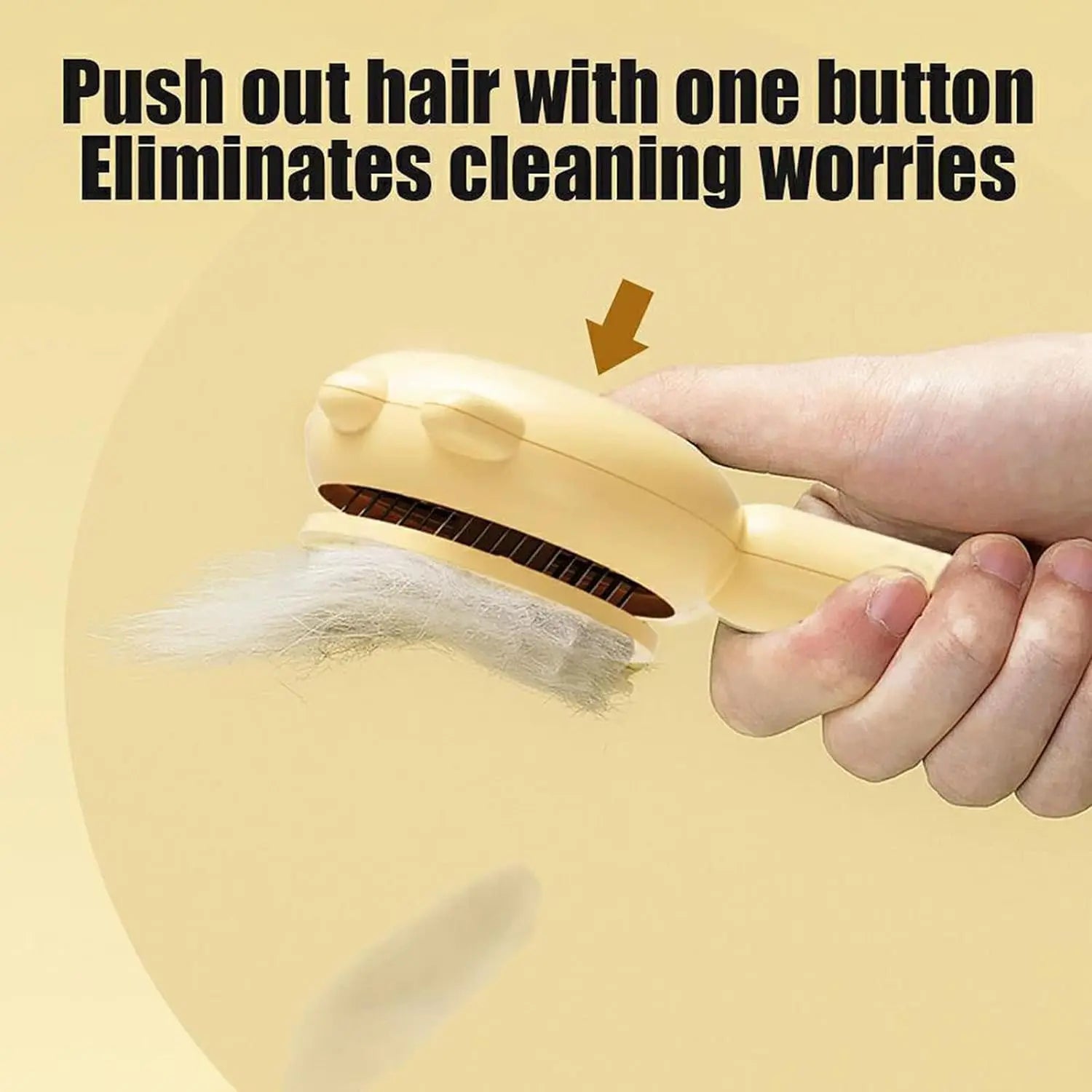 Cat Hair Brush Cute Self Cleaning Non-Slip Slicker Brushes for Shedding Pet Grooming Brush Tool for Shedding Pet Comb for Kitten
