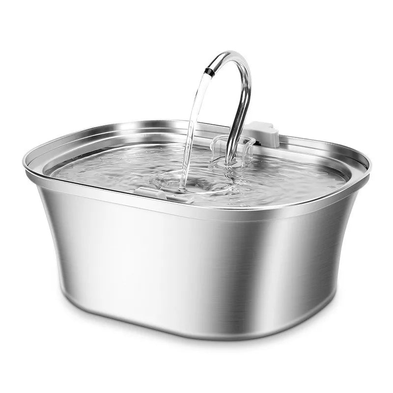 Hot Selling Custom 3.2/4L Stainless Steel Pet Water Dispenser with Water Level Wholesale Cat Water Fountain Manufacturer OEM ODM