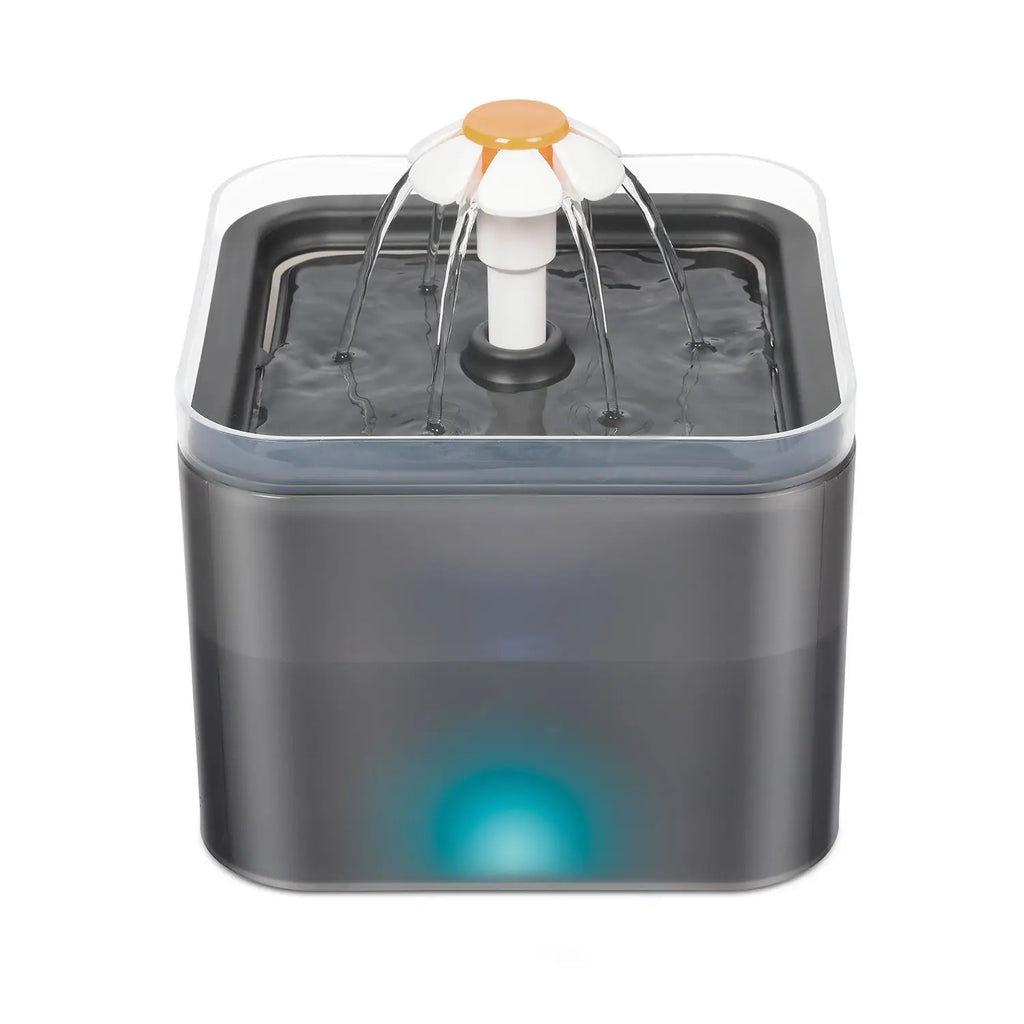 OEM 2L Plastic Pet Cat Water Fountain Bowl with LED Light and Activated Carbon Filter Automatic Pet Water Dispenser Cats Usage