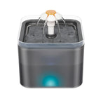 OEM 2L Plastic Pet Cat Water Fountain Bowl with LED Light and Activated Carbon Filter Automatic Pet Water Dispenser Cats Usage