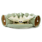Cat Tunnel Collapsible Tubes Toys with Removable Mat Cat Bed Indoor Cat Tunnels Pet Accessories