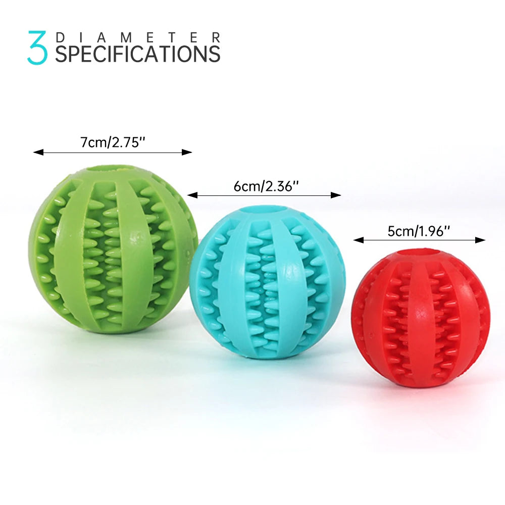 Pet Interactive Dog Toy Rubber Balls for Small Large Dogs Puppy Pet Chew Toys Pet Teeth Cleaning Dog Food Ball Toys