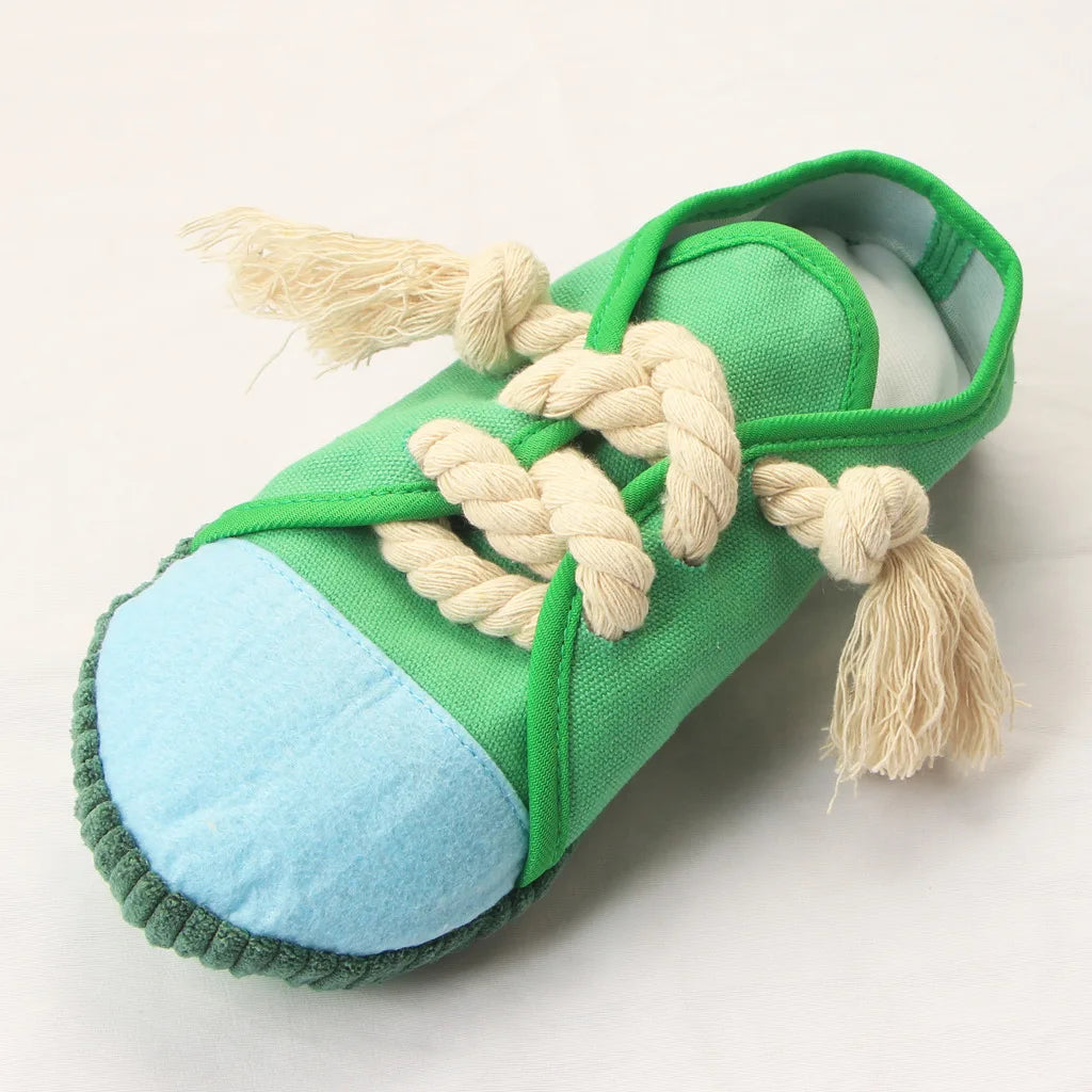 Shoe Dog Chew Toys for Small Medium Dogs Pet Dog Plush Animal Chewing Toy Pet Manufacturer Interactive Pet Toy