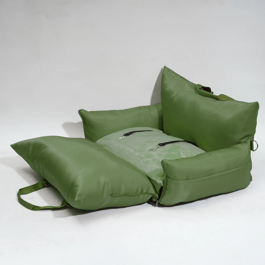 Luxury Dog Beds Waterproof Dog Car Seat Bed Soft Cat Beds Travel in Confortable Pet Carrier Bag Pet Car Seat Custom LOGO Color