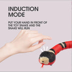 Automatic Cat Toys Interactive Smart Sensing Snake Tease Toys for Cats USB Charging Cat Accessories Game Play Toys