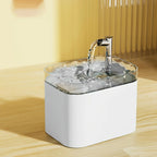 1.5L Modern Solid Plastic Automatic Cat Water Fountain with Continuous Flow Self-Filling Smart Pet Water Dispenser