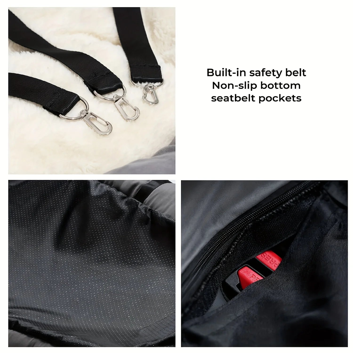 Customized Luxury Dog Car Seat Waterproof Travel Bolster for Medium to Large Dogs Summer Car Back Seat Bed with LOGO Dog Beds