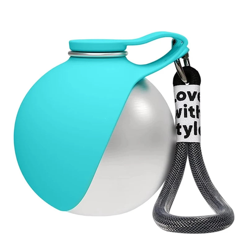 Custom LOGO 285ml Portable Dog Water Bottle Outdoor Dog Water Bottle Foldable Silicone Pet Water Bottle OEM ODM