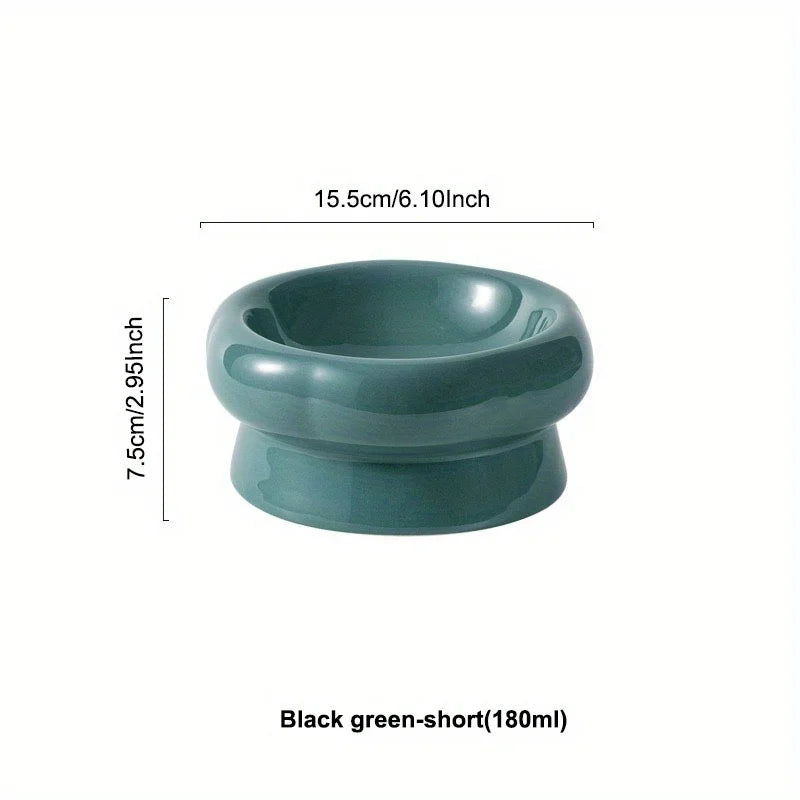 Elevated Ceramic Pet Bowls Keep Your Dog or Cat Hydrated and Well-Fed Neck Protection Cat Food Bowls