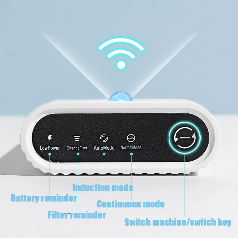 2L Automatic Wireless Eco-Friendly Stylish Cat Water Fountain Motion Sensor Pet Water Dispenser Stainless Steel Pet Feeder