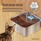 7L Large Capacity Stainless Steel Dog Water Fountain for Mult Cats Automatic Pet Water Dispenser Dog Fountain