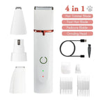 4 in 1 Dog Clippers Pet Hair Grooming Kit Low Noise Dog Paw Cleaner Trimming Paw Eyes Ears Face Dog Cleaning Pet Hair Clipper