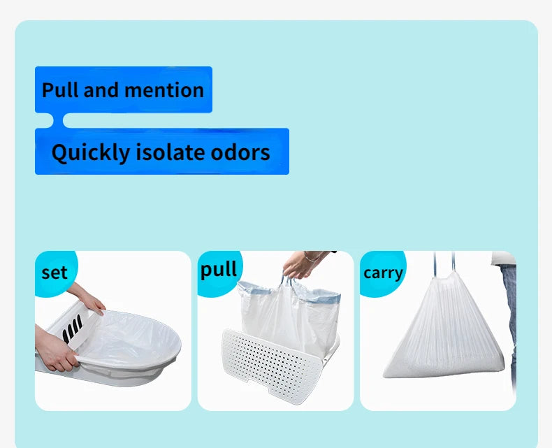 2 Rolls Pet Poop Bags Plastic Garbage Bag for Cats for Catlink AI Intelligent Voice Automatic Cat Litter Box Special Dog