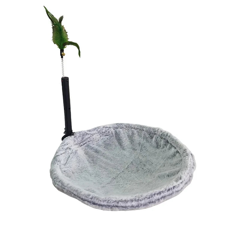 Soft Cat Desk Bed Nest for 3 Cats Comfortable Kitten Cat Hammock for Desk Rotation Adjustable Height Indoor Kitty Bed