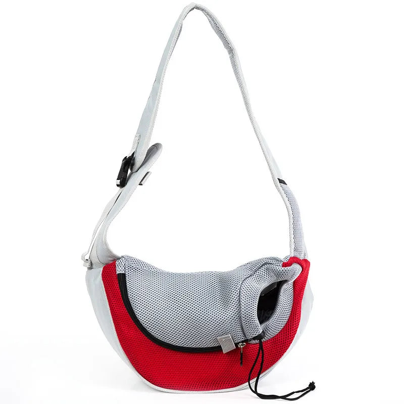 Fashionable Nylon Pet Cat Carrier Bag Comfortable Hand-Free Shoulder Sling Tote Outdoor Puppy Backpack Zipper Manufactured