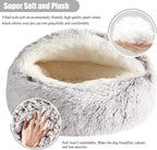 Summer All Seasons Round Shape Long Plush Warm Cozy Comfy Pet Dog & Cat Bed Large Dog Cushion