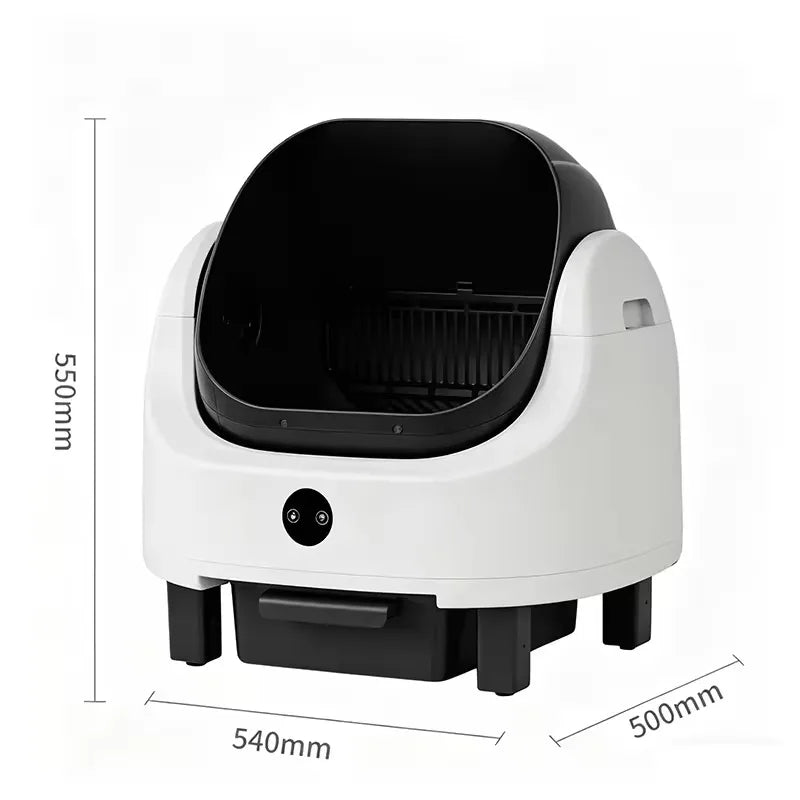 OEM 68L Open-design Automatic Cat Litter Box Self Cleaning Sensor Safety Protection Smart Pet Health Monitor System Cat Toilet