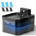 3pcs Filters Square Wireless Cat Water Fountain 74oz/2.2L Pet Water Fountain 2000mah Battery Automatic Cat Water Dispenser