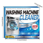 Washing Machine Tub Cleaner Descaler of 12/24pcs Pack-Deep Cleaning Tablets Odor Removing Tablets for Washer Laundry Supplies