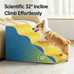 Wholesale Dog Stairs Cat Ramp Ladder Pet Stair with Memory Foam Sponge for Bed & Sofa Removable Washable Training Stairs