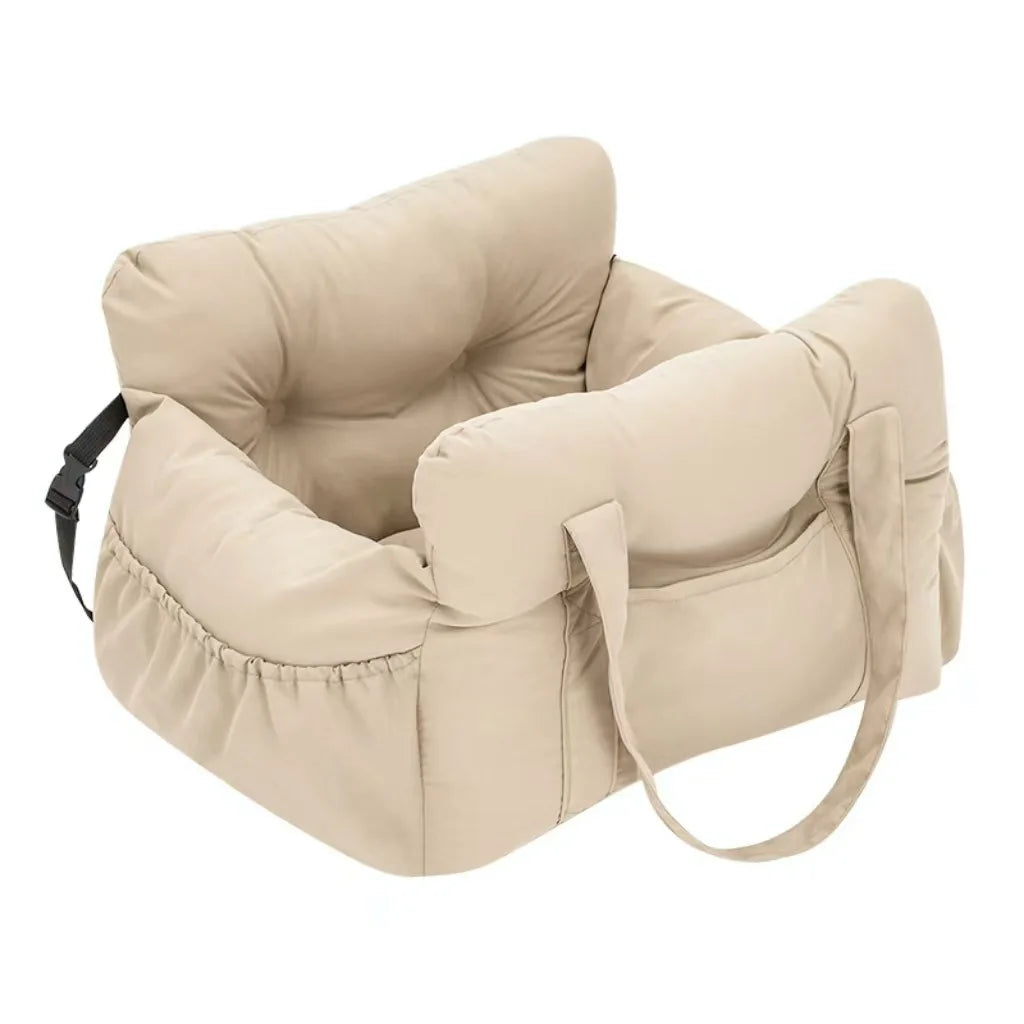 OEM Cozy Pet Adjustable Soft Warm Kennel Bed Portable Washable Dog Car Seat with Easy Installation Solid Pattern Travel Carrier