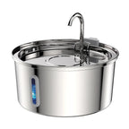 Hot Selling Custom 3.2/4L Stainless Steel Pet Water Dispenser with Water Level Wholesale Cat Water Fountain Manufacturer OEM ODM
