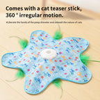 Automatic Wireless Smart Cat Toy Set Bite-Resistant Silent Super Motor 360 Degree Smart Sensor Rotation Anti-Boredom for Cats