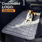 Large Modern Car Dog Seat Cushion Non-Slip Thickened Fabric Pet Bed Ergonomic Design Machine Washable All Seasons Car Seat Cover