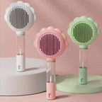 New Sunflower Pet Hair Removal Comb Anti-Flying Self-Cleaning Cat Hair Brush with Massage Feature for Dogs