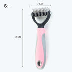 Pet Brush Fur Knot Cutter Dog Grooming Shedding Tools Pet Cat Hair Removal Comb Dog Brush Double Sided Pet Comb Dog Supplies